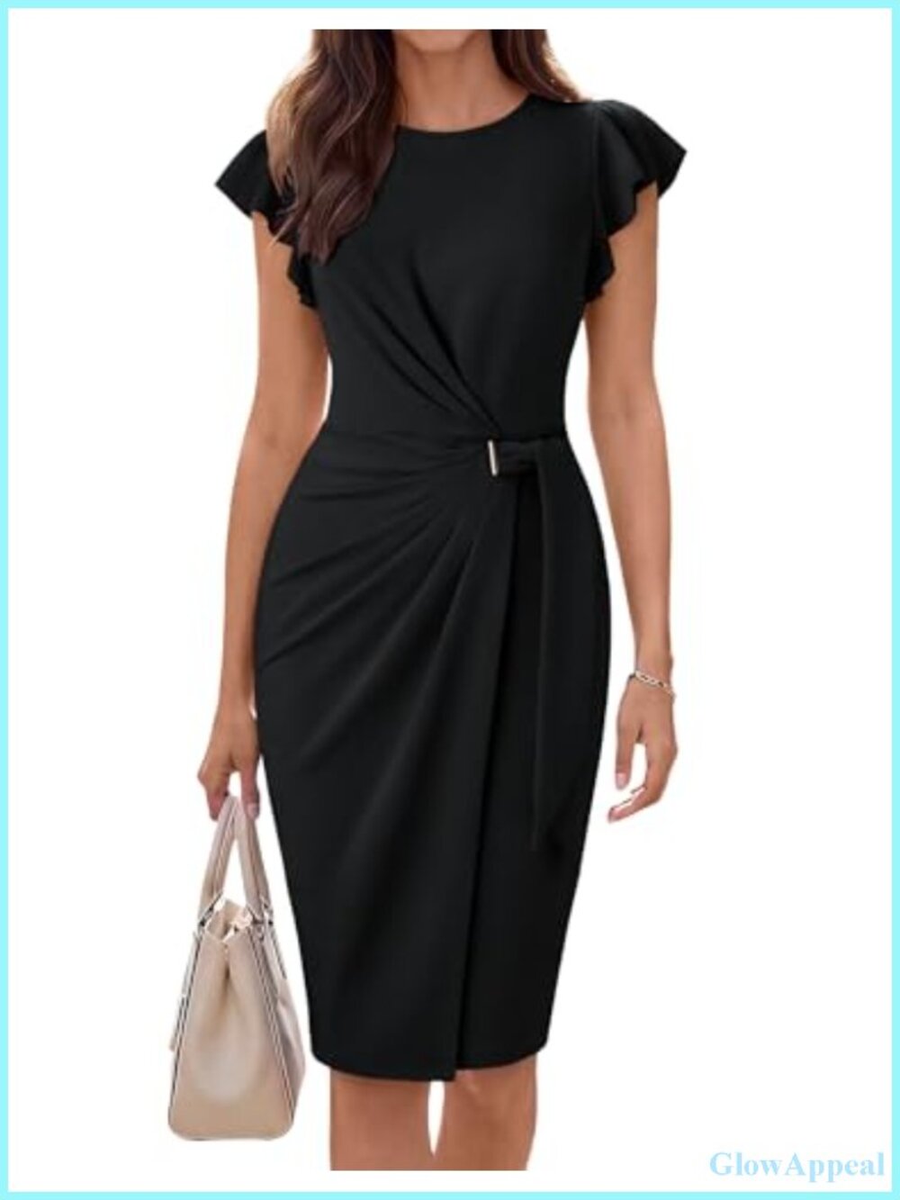 GRACE KARIN Women's Business Casual Midi Dress Church Work Bodycon Knee-Length